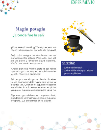 Cuaderno del Científico del Instituto Aragonés de Ciencias de la Salud (Magia potagia)