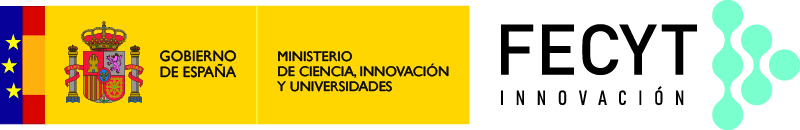 Logotipo de la Fundación Española a para la Ciencia y Tecnología (FECYT), Ministerio de Ciencia, Innovación y Universidades, Gobierno de España