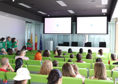 Foto de las jornadas de puertas abiertas el 5 de julio de 2025 en el CIBA en el marco del proyecto InvestIACS Aquí hacemos ciencia