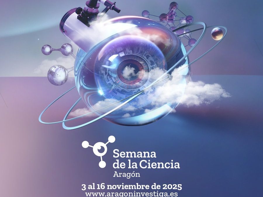 Cartel Semana de la Ciencia Aragón, 3 al 16 de noviembre 2025