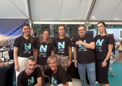 Equipo del IACS en Plaza del Pilar durante la Noche de los Investigadores e Investigadoras