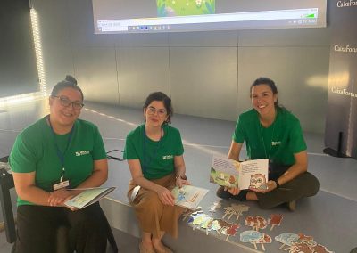 Equipo DBE del IACS durante la actividad del Cuentacuentos