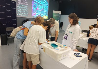 Actividad de Escape Box realizada en Caixa Forum durante la Noche de los Investigadores e Investigadoras